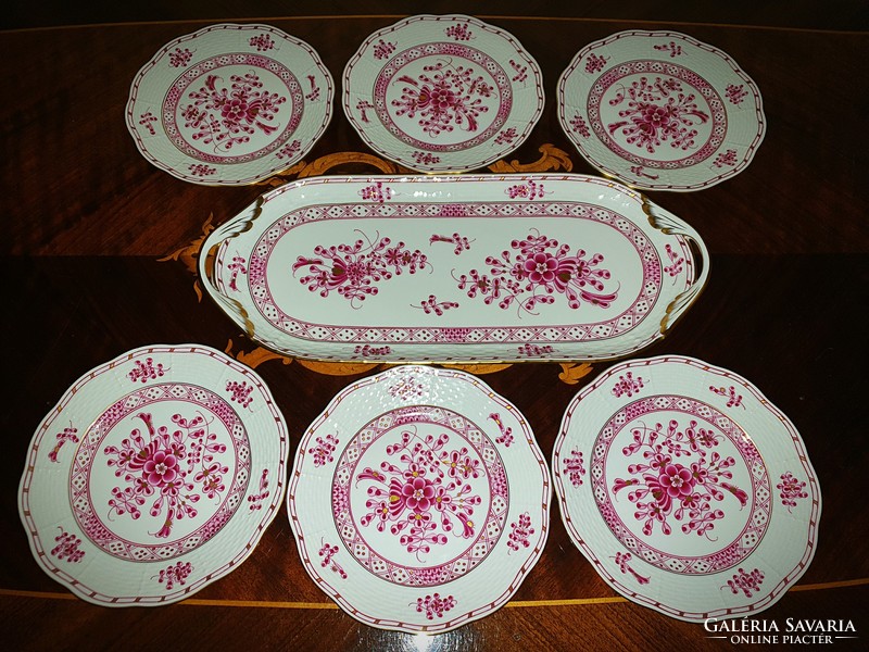 Herend waldstein rose cake set