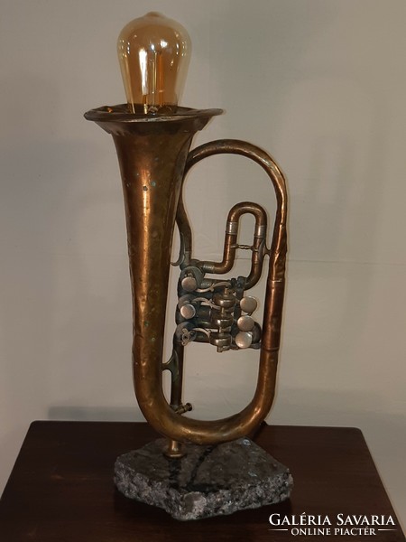 An old trumpet - lamp
