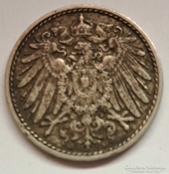1913. 5 Pfennig Germany (579)