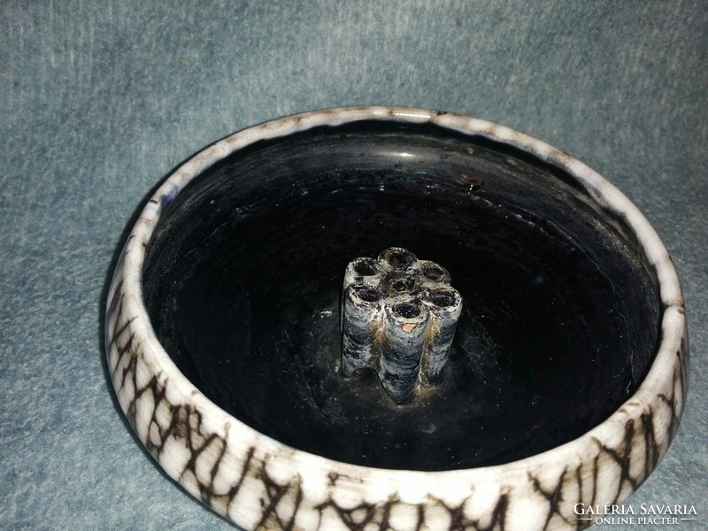 Hódmezővásárhelyi ceramic ikebana vase (a2)