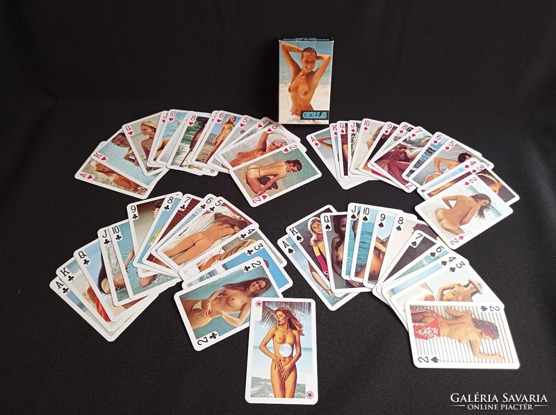 Erotic female nude poker, rummy cards
