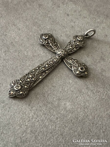 Silver cross pendant, pendant