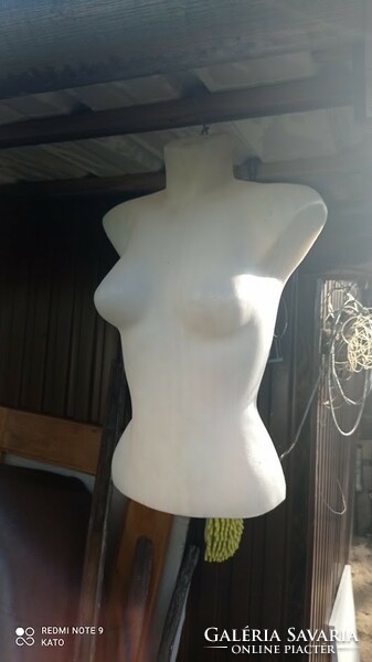 White female plastic torso, used demo doll half body, upper body