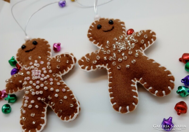 Christmas tree decoration - gingerbread - 4 pieces