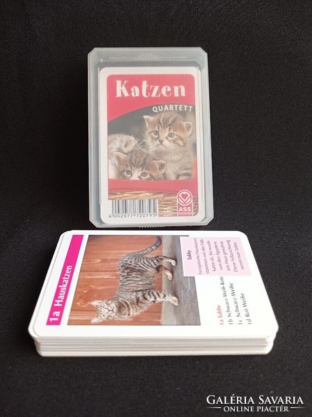 Osztrák cicás, macskás kártya dobozában