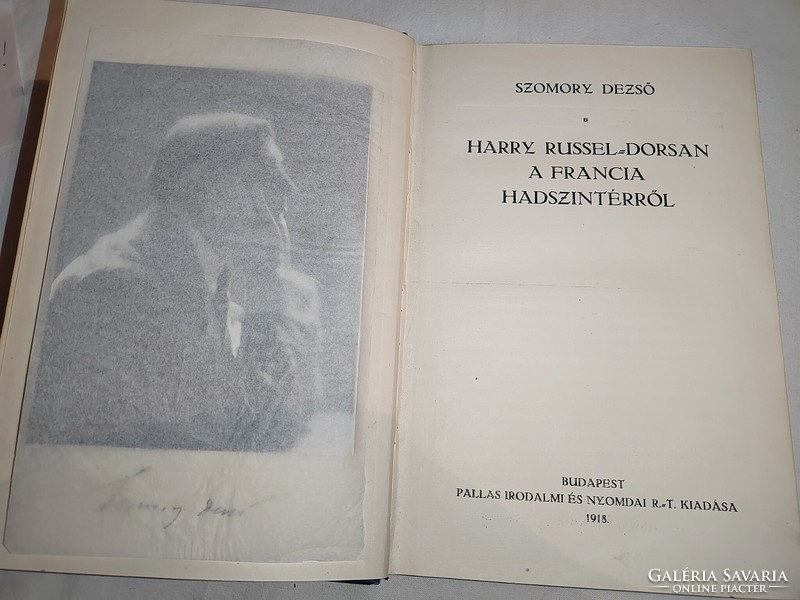 Szomory Dezső: Harry ​Russel-Dorsan a francia hadszíntérről