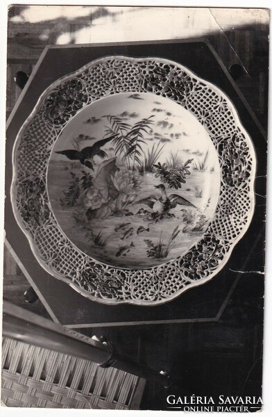 Herendi porcelántál képeslap 1971