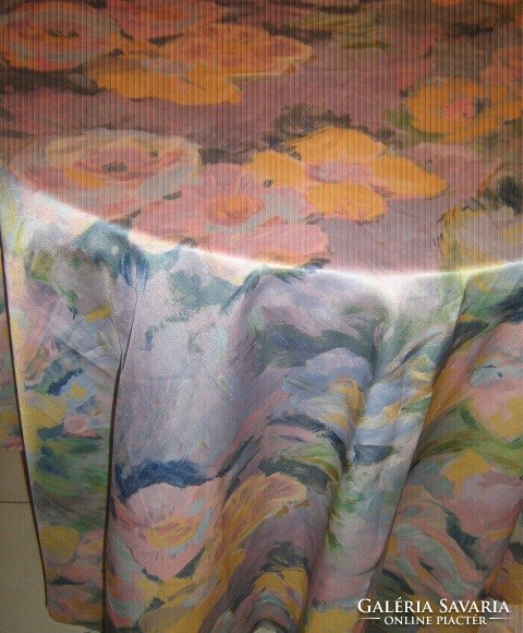 Pair of beautiful picturesque floral blackout curtains