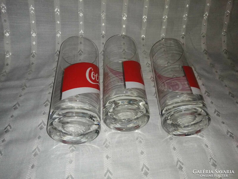 Coca-cola glass tumbler 3 in one
