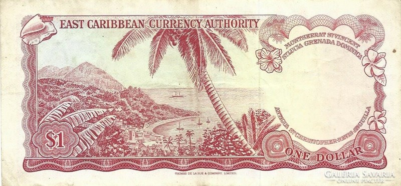 1 dollár 1965 Kelet Karibi Államok 9. signo
