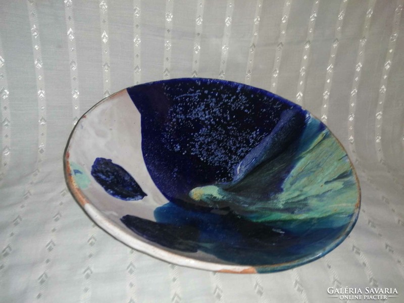 Craftsman ceramic serving bowl, table center, 32 cm (a6)