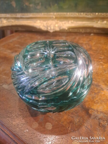 Old crystal glass bonbonier