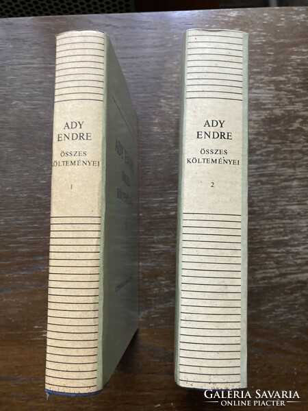 Ady Endre összes költeménye, 2 kötet szép állapotban, Szépirodalmi Könyvkiadó