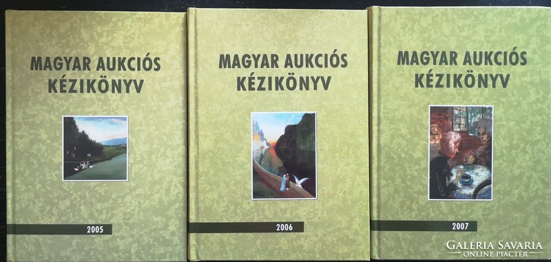 Hungarian auction manual 2005, 2006, 2007 - 3 pcs