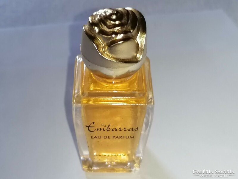 Vintage francia női parfüm: EMBARRAS Parfum Charriertől Mini 5 ml, tele van 506.