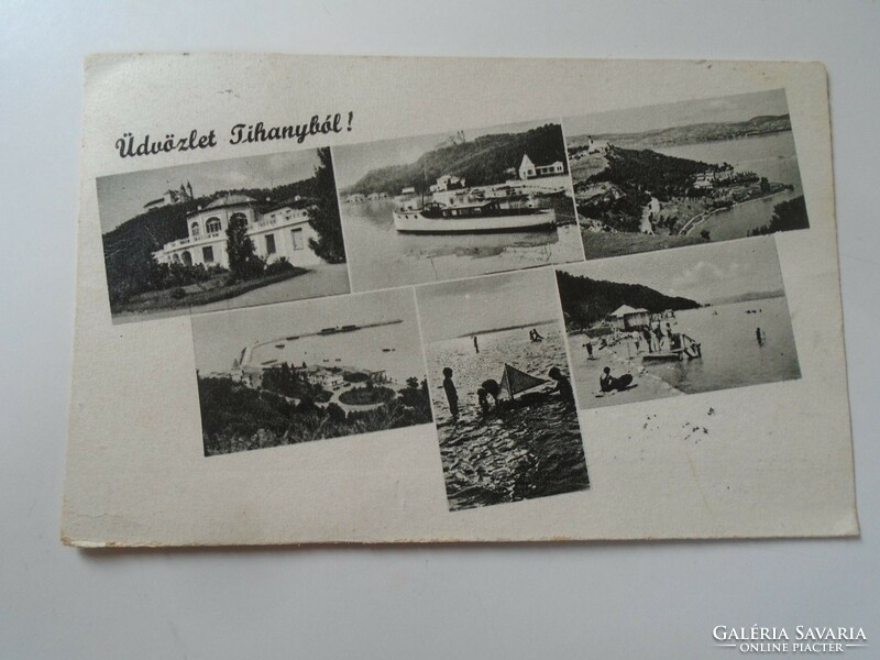 D198840 Tihany 1940 old postcard Bártfay Budaörs