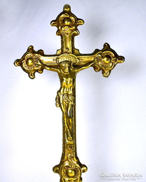 Table crucifix in Rococo style - shrine