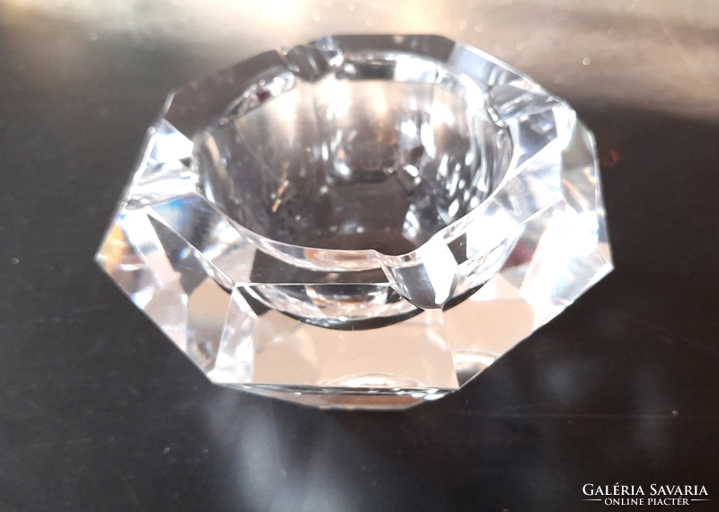 Vintage Flavio Poli gyémánt csiszolású muránói hamutál