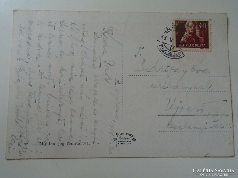 D198849  ZALAEGERSZEG   1940k  régi képeslap   Bártfay  - Újpest