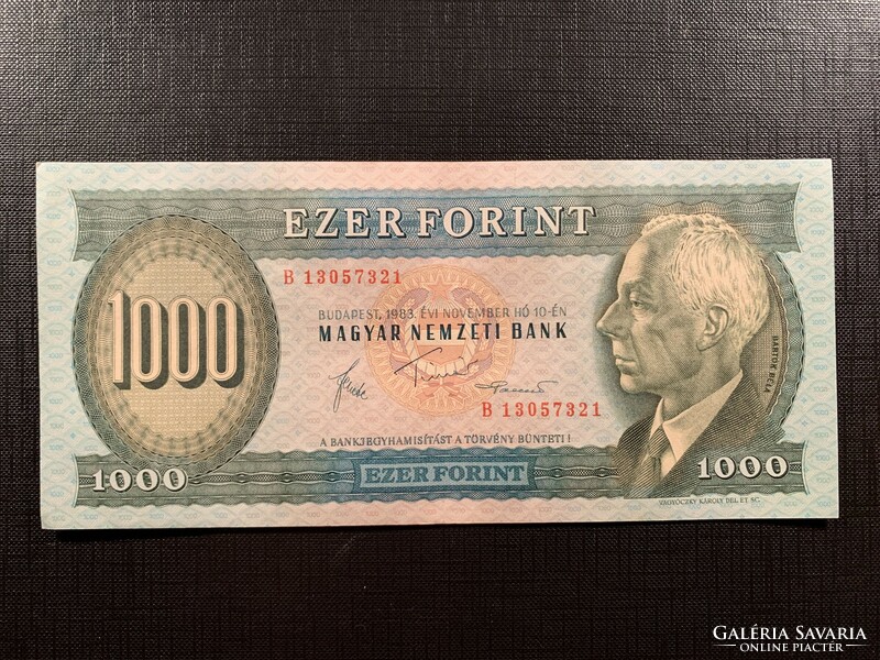 ***  1983 November  "B" 1000 forint ***