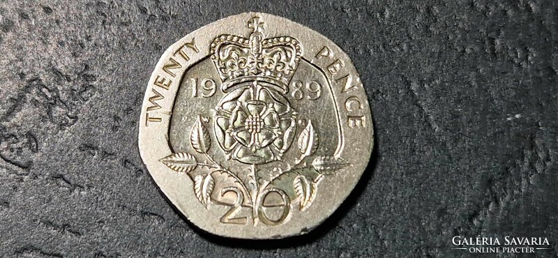 Anglia 20 penny 1989.
