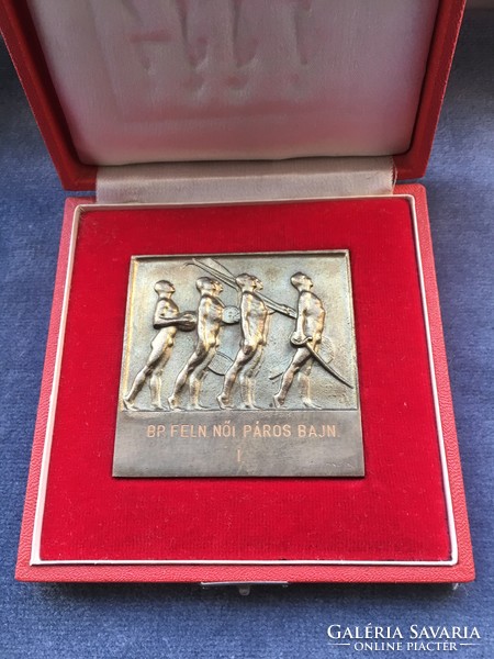 Athletes bronze plaque in their own box