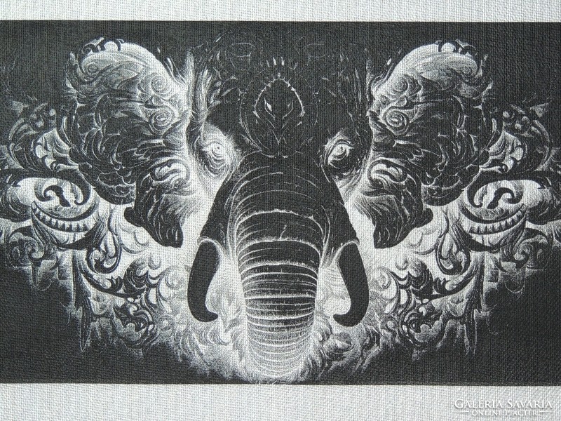 Monochrome elephant