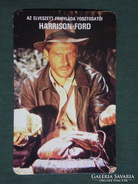 Card Calendar, Mokép Cinema, Harrison Ford, Raiders of the Lost Ark, 1986