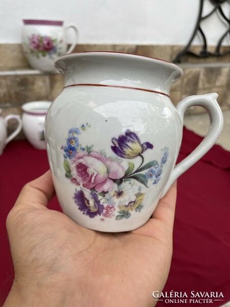 Hollóházi porcelain floral mug, a piece of nostalgia, a collector's beauty