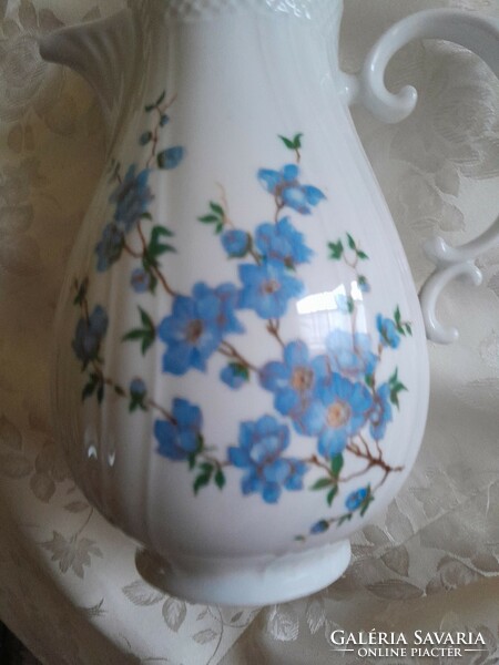 Baroque coffee pot with apricot flowers