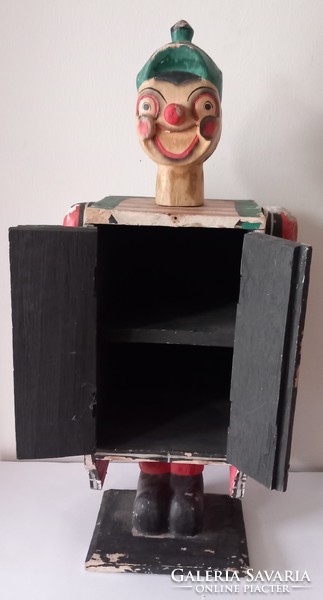 Old pinocchio small cabinet negotiable art deco design