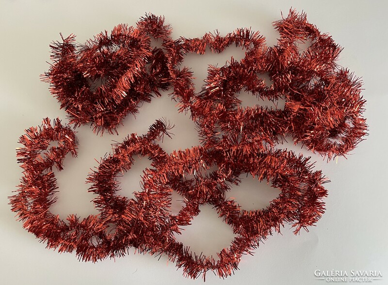 7.5 M 3 strands of red Christmas garland - boa
