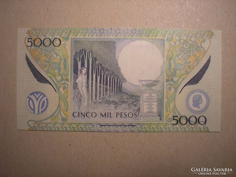 Kolumbia-5000 Pesos 2014 UNC