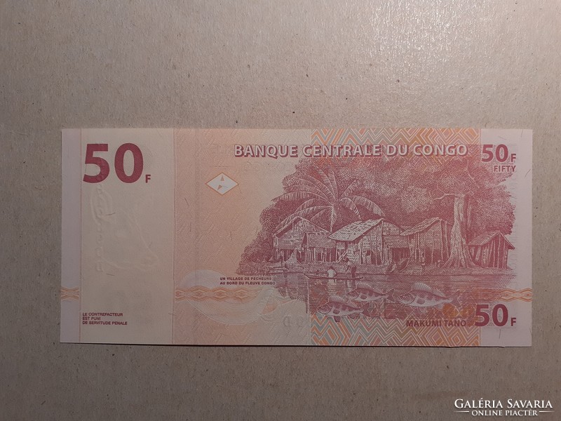 Kongói Demokratikus Köztársaság-50 Francs 2000 UNC