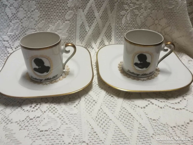 Hockefors porcelain coffee cup with saucer