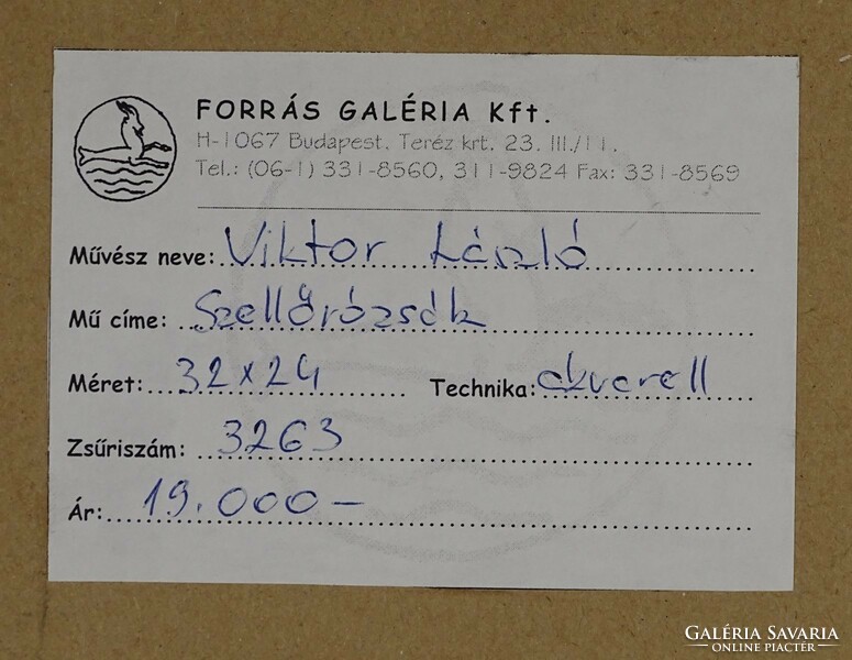 1P097 Viktor László : "Szellőrózsák"