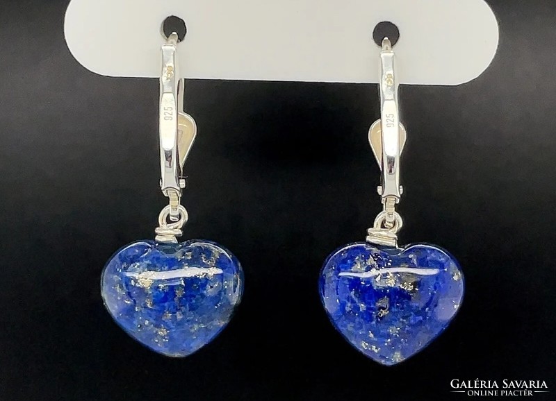 Fabulous lapis lazuli gemstone earrings, 925 silver - handcrafted jewelry