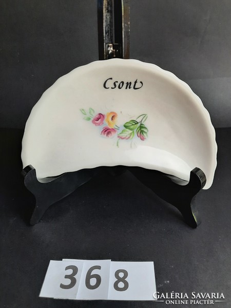 Witeg stone cartilage - porcelain bone plate - bone inscription and flower decoration /368/