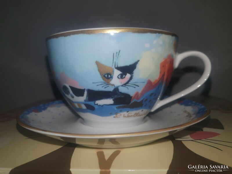 Rosina wachtmeister goebel cat large cup with coaster
