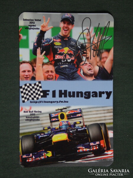 Kártyanaptár,Formula 1 Hungary,Red Bull Racing,Sebastian Vettel,  2013