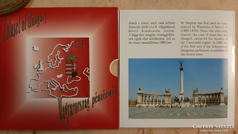 1994 forgalmi sor BU  UNC  Magyarország pénzérméi