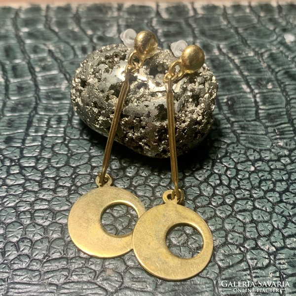 Old special vintage stud earrings, copper earrings, the jewelry is from the 1970s