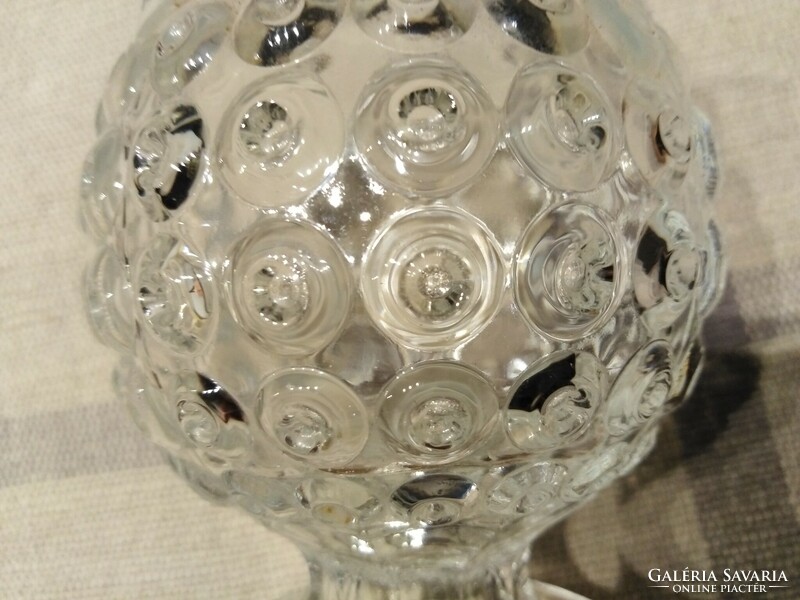 Glass cup - spherical / from the 70s