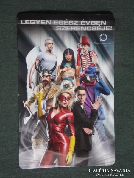 Card calendar, toto lottery game, movie heroes, 2013