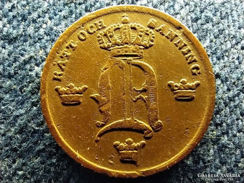 Svédország I. Oszkár (1844-1859) 1/6 Skilling banco 1847 (id62745)