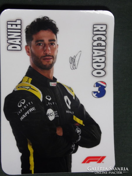 Kártyanaptár,Forma 1,Formula 1,pilota,versenyző, Daniel Ricciardo, 2019
