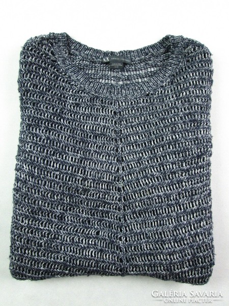 Original Armani exchange (xs) 3/4 sleeve women's knitted lightweight pullover top