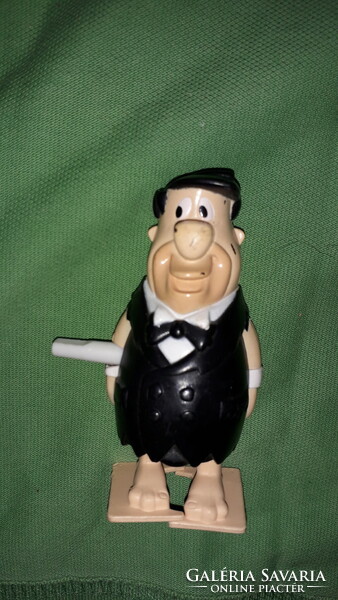 Retro walking pull-up Fred Flinstone plastic figure overdrawn now only static 10 cm according to the pictures