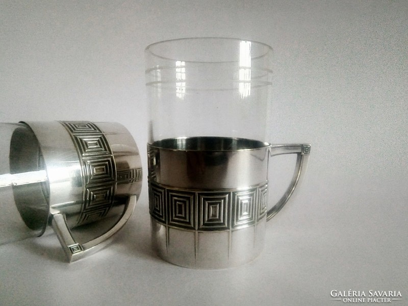 WMF OX szecessziós/art-deco pohár-pár 1905, rendkívül ritka!