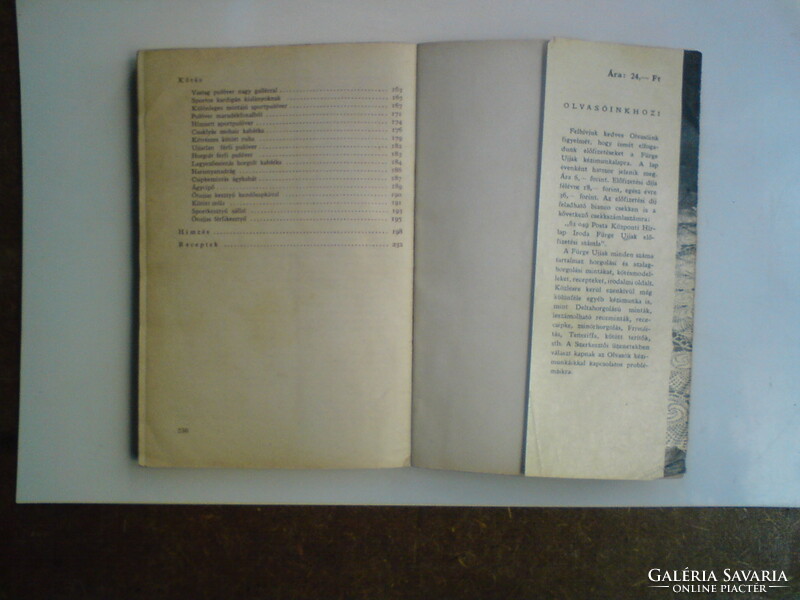 Régi "Fürge ujjak könyve" 1962